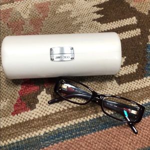 Jimmy Choo Snakeskin Eyeglasses